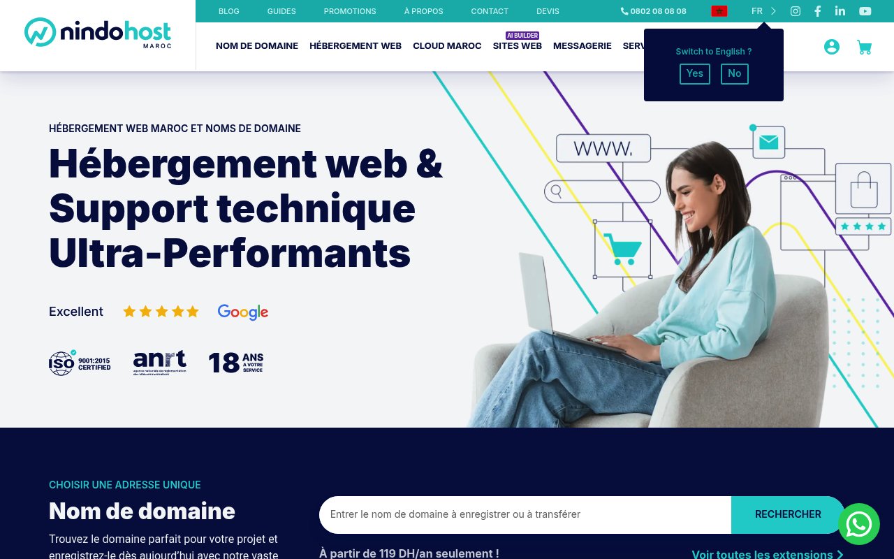 Optiweb.eu | Meilleurs hébergeurs web au Maroc : 7 acteurs à la loupe